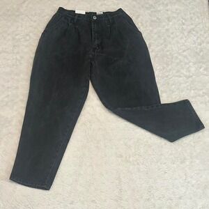 Bill Blass Vintage Black Pleated Denim